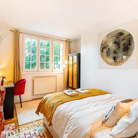 Stylish Modern Apartement - Art, Design, Garden, Villa Des Ammonites Meudon Exteriör bild