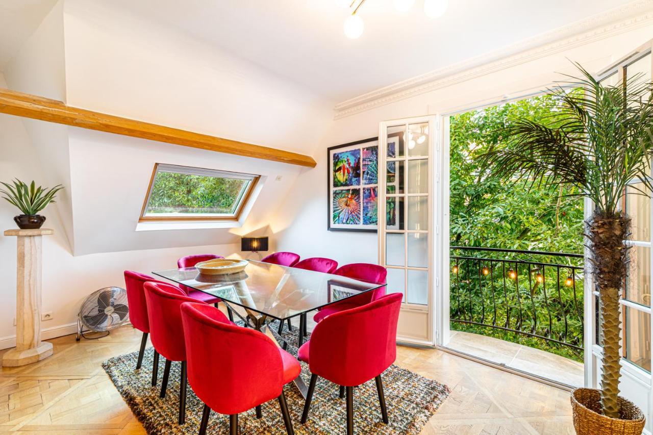 Stylish Modern Apartement - Art, Design, Garden, Villa Des Ammonites Meudon Exteriör bild