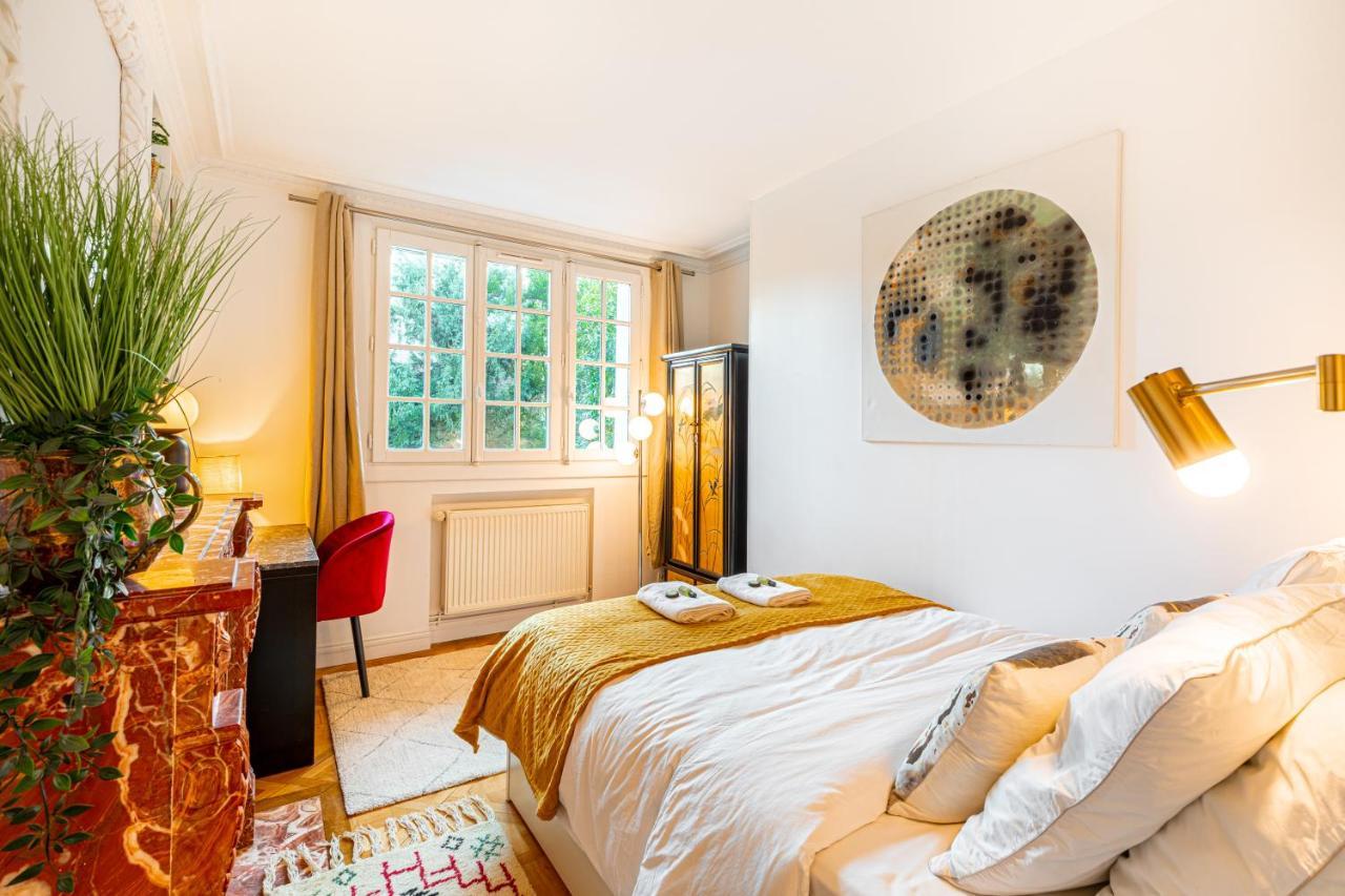 Stylish Modern Apartement - Art, Design, Garden, Villa Des Ammonites Meudon Exteriör bild
