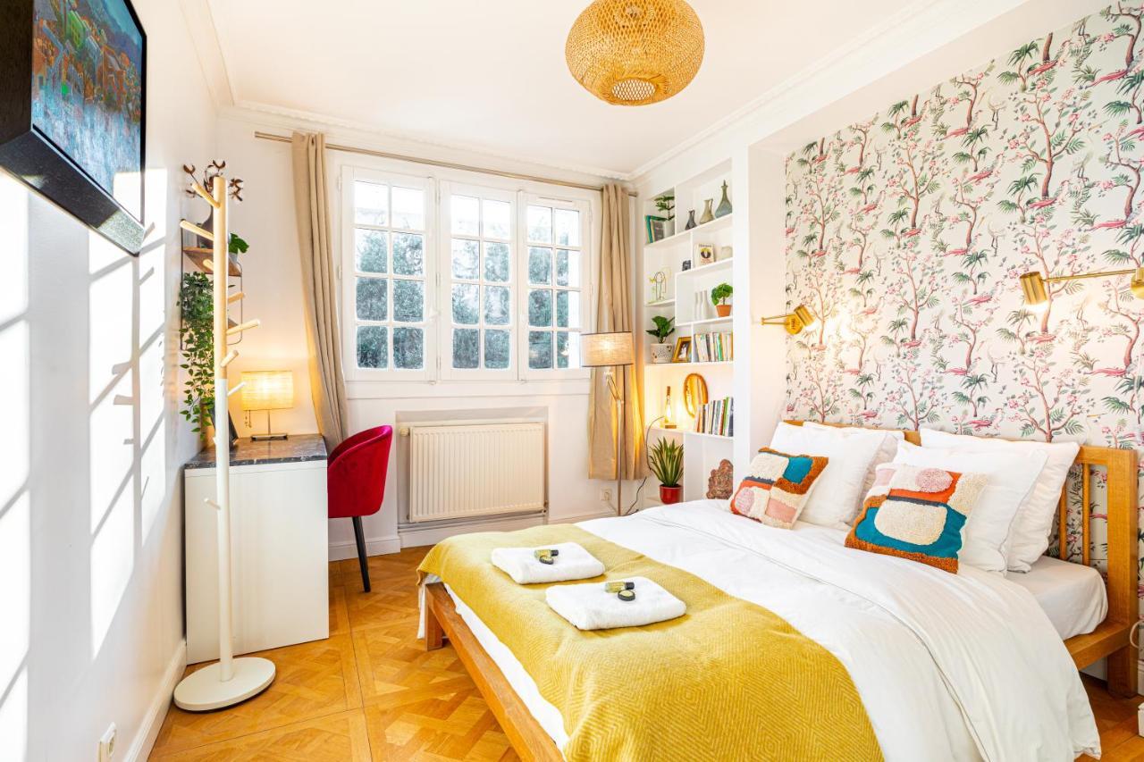 Stylish Modern Apartement - Art, Design, Garden, Villa Des Ammonites Meudon Exteriör bild