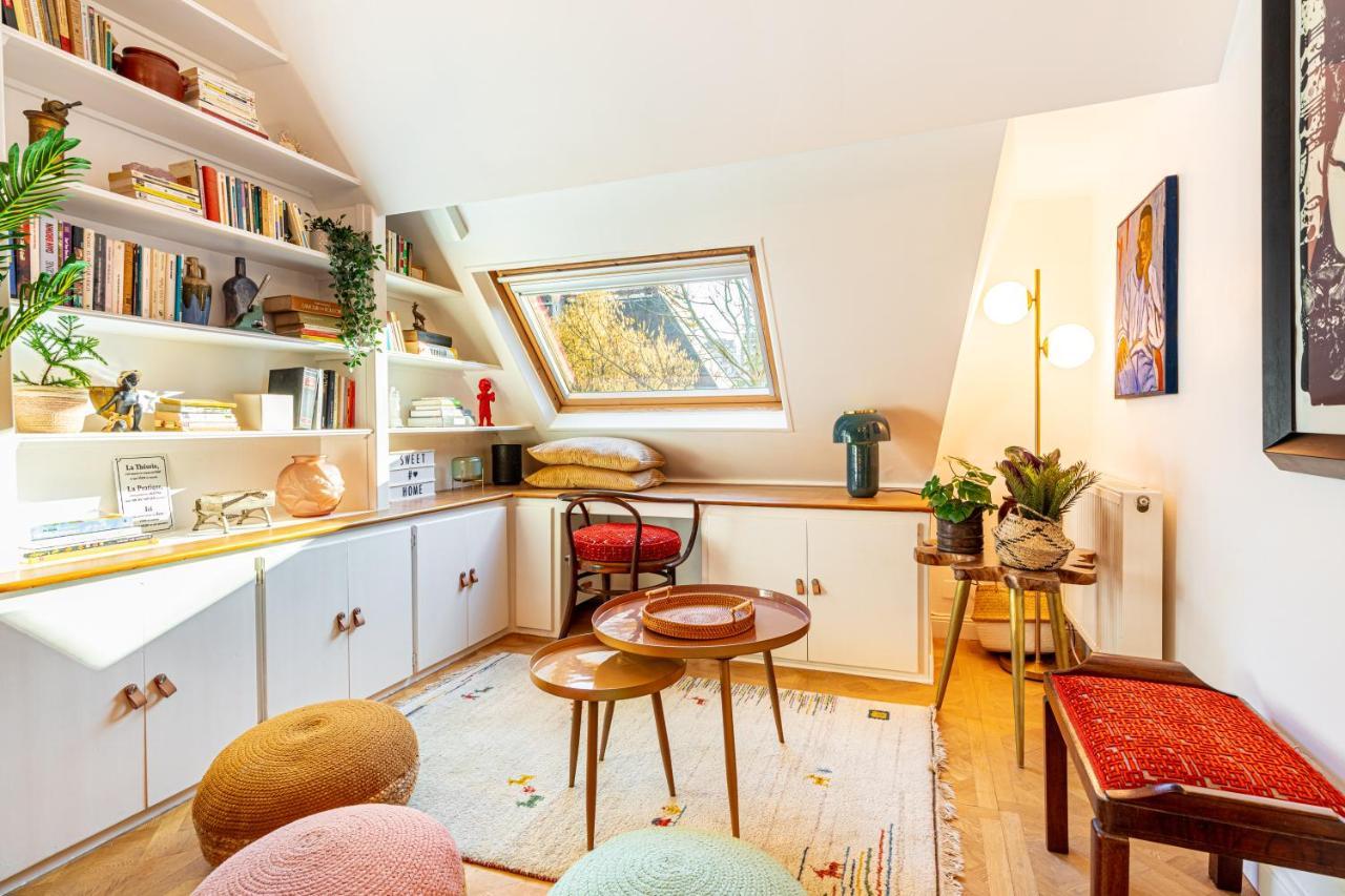 Stylish Modern Apartement - Art, Design, Garden, Villa Des Ammonites Meudon Exteriör bild
