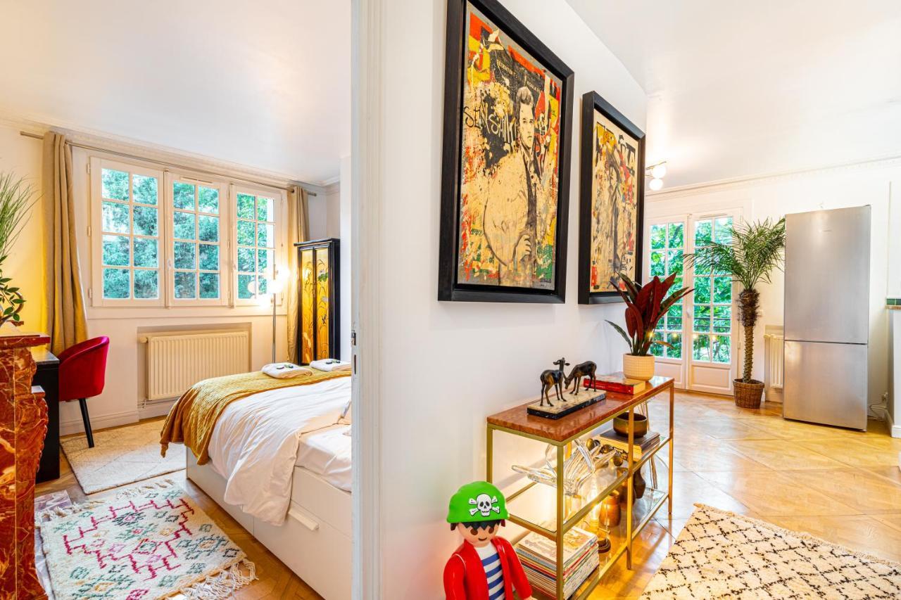 Stylish Modern Apartement - Art, Design, Garden, Villa Des Ammonites Meudon Exteriör bild